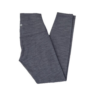 LULULEMON ALIGN LEGGING 25” HEATHERED HERRINGBONE GREY COLOR SIZE 4